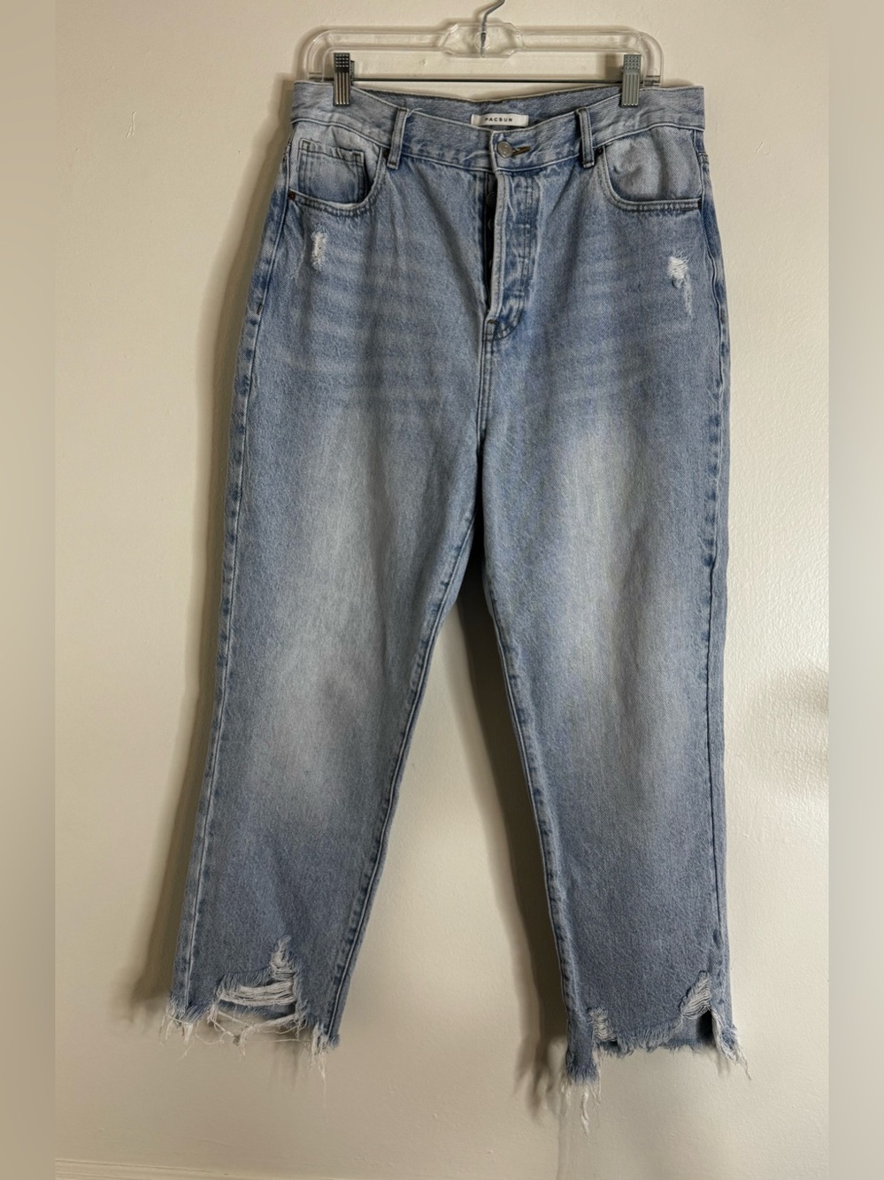 PacSun Light Blue Distressed High-Rise Jeans
